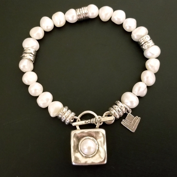 Silpada Sterling Silver & Pearl Bracelet - Picture 2 of 11
